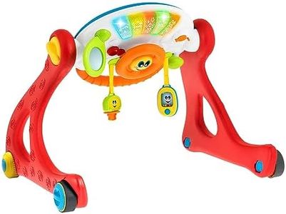 Chicco Grow and Walk 4in1 Baby Aktivitäts Spielzeug und Lauflernhilfe, Lernspielzeug mit manuellen Aktivitäten, Lichtern und Geräuschen, Abnehmbares Elektronisches Panel - Baby Spielzeug 3-36 Monate