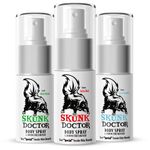 Skunk Doctor Smoke Odor Eliminator Spray (Pack of 3 Scents) | Multi Purpose - Smoke Spray, Body Spray & Air Freshener | Smoke Odor Remover for Body, Car & Home | Works On All Types Of Smoke Odors