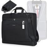 RAINSMORE Garment Bag for Travel, Large Carry on Garment Bags Suit Bag for Men with Strap for Business, Waterproof Hanging Suit Luggage Bag for Men Women