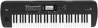 Korg - i3 Music Workstation Keyboard - 61 Key - Matte Black