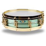 Ludwig LW0414CP 4 X 14-Inch Carl Palmer VENUS Signature Green Brass Snare Drum