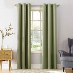 Sun Zero Easton Energy Saving Blackout Grommet Curtain Panel, 40" x 54", Sage Green