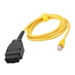 Aimfact Ethernet to OBD Interface Cable for BMW F-Series ICOM Coding Enet OBD2 RJ45 Adapter 2M Ethernet Connector Tools to OBDII Interface (NO SOFTWARE/LINK INCLUDED WITH CABLE)