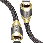 1.5m 8K hdmi cable IBRA, 8K 2.1 cable, 8K@60Hz hdmi, 4K@120Hz, eARC HDR10 4:4:4| 21:9, HDCP 2.2/2.3 Dolby, 3D, VRR, Ethernet, Compatible with Latest game console/Roku TV/HDTV/Blu-ray - LUXURY Series