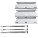 Direct store Parts Kit DG105 Replacement Charmglow Home Depot 3 Burner 720-0230; 720-0036-HD-05 Gas Grill Burners & Heat Plates (Stainless Steel Burner + Stainless Steel Heat Plate)