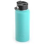 RTIC Bottle, 32 oz, Teal, Double Vacuum Insulated Water Bottle, Stainless Steel for Hot & Cold Drinks, Sweat Proof Thermos, Great for Travel, Hiking & Camping