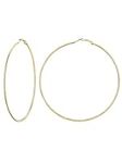 Gold Hoop Earrings for Women Large Hypoallergenic Lightweight 2MM Thin Big Hoops for Women Ladies Gold Plated 100MM