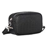 Pramadda Pure Luxury Mini Faux Leather Mobile Sling Bag For Women | Stylish Side Shoulder Crossbody Bags For Girls Daily Use | Messenger Purse With Waist Bag 2 in 1 Latest Handbags. (Croco Black)