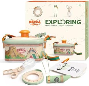 Why2Wise Bug Catcher kit for Kids - Outdoor Explorer Kit with Insect Box, Magnifying Glass, Tweezers, Whistle - Educational Toy 3+ Years Old Boys Girls