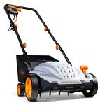 VonHaus Lawn Scarifier/Aerator/Rake Electric 1500W – for Dethatching/Raking Grass of Thatch, Moss, Dead Leaves and Aerates Soil – 30L Collection Box, 10m Cable, 4 Cutting Heights, 32cm Working Width