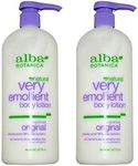 Alba Botanica Very Emollient Body Lotion, Unscented,2-pack, 32-Ounce Bottle