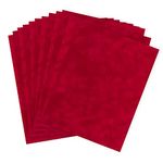 Sew Easy Industries 12-Sheet Velvet Paper, 8.5 by 11-Inch, Tomato