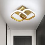 Kaniker LED Ceiling Light, Square LED Ceiling Light Fixture 22W Flush Mount Ceiling Lighting 6000K Cool White Modern Ceiling Lamp for Hallway Office Bedroom Kitchen Light