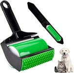 Vibbang 2Piece Set Reusable Lint Roller, Stick It Roller, Lint Roller Reusable, Washable Lint Roller, Pet Hair Remover Roller with Extra Travel, for Pet Hairs, Clothes, Carseats, Carpet, Furniture