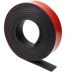 Neoprene Rubber Strips Adhesive 25mm(W) x3mm(T) x3m(L) Neoprene Rubber Sheet Solid Rubber Strip for DIY Gaskets, Crafts, Pads, Flooring Protection, Supports, Leveling, Anti-Vibration, Anti-Slip