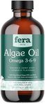 Fera Pet Organics Plant-Based Omega 3 Supplement for Dogs & Cats – Vet Created - Skin, Coat & Immunity – Vegan Omega 3 - EPA, DHA & ALA – 8oz, 48 Servings​