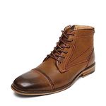 Steve Madden Men's Jefries Combat Boot, Dark Tan, 8.5 UK