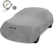 Motor Trend 4-Layer 4-Season Waterproof Car Cover All Weather Water-Proof Outdoor UV Protection for Heavy Duty Use Full Cover for Cars Up to 210"