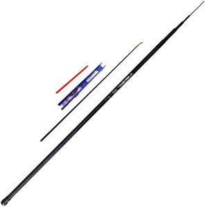 ZWIM - 5m / 16ft Starter TELE WHIP POLE Fishing Combo Collapses to 115cm Set for Big Freshwater Fish - Comes with Spare Elasticated Top Kit, Ready Tied Rig and Disgorger [12-20P500]