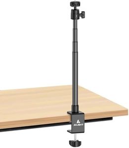 ailight Webcam Stand for Desk, Adjustable Camera Desk Stand Webcam Mount for Obsbot GoPro Anker insta Logitech Webcam C922 C930e C920S C920 C615 C960 C920x with 1/4" Thread
