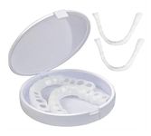 Snap On Smile Fake Teeth Upper and Lower Dental Veneers Dentures Teeth Cover Set [Pack of 2]