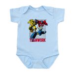 CafePress Transformers Teamwork Infant Bodysuit Cute Infant Bodysuit Baby Romper Sky Blue