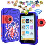 VATOS Kids Smart Phone Toy for Boys Girls 3 4 5 6 7 8 9 Years Old, 4" Large Touchscreen Spider Style Smartphone with Dual Camera Learning Toy Gifts