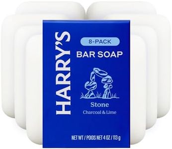 Harry's Bar Soap for Men - Stone Scent, 4 oz Body Soap Bars, 8 Pack