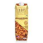 137 Degrees Almond Drink Unsweetened | Lactose Free | Gluten Free | No Preservatives | Zero Cholesterol | Dairy Free| Source of Calcium & Vitamins - PACK OF 1 (1L)