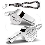 Whistles With Lanyard, Coach Whistle, Football Gifts, Soccer Hockey Basketball Volleyball Baseball Coach Gifts for Men Women Teacher, Thank You Cheer Coach Gift Truly Amazing Coach is Hard to Find