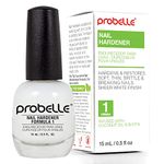 Probelle Nail Hardener Formula 1 - Repair Damaged Nails, Extra Strong Nail Growth Base Coat For Brittle Nails, Grows and Strengthens Soft, Weak Nails, Aids Splitting, Breaking, Peeling Nails