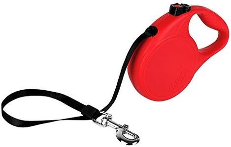 KONG Roll-Out Trail Dog Lead I High-Quality Retractable Lead with Break & Lock System I Long Lead for Dogs I High-Quality Dog Leads I Red I Length 5 m I Size L
