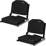 Jauntis Stadium Seats for Bleachers with Back Support 2 Pack, Small