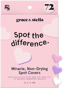 grace & stella Pimple Patches for Face (Heart, 72 Count) - Hydrocolloid Acne Patches for Face - Vegan, Cruelty-Free Zit Patches for Face, Blemish Patches, Pimple Stickers, Zit Stickers