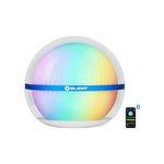 OLIGHT Sphere LED Night Light, Rechargeable 360-degree Light-Emitting Ambient Night Lamp with APP Control, 75 Lumens RGB Color Dimmable Table Lamp with Magnetic Bottom for Nursery and Decoration