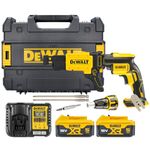 DEWALT DCF620P2K Brushless Collated Drywall Screwdriver 18V 2 x 5.0Ah Li-ion