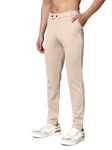 Vogaan Luxury Stretchable Casual Pants for Men | Stylish Slim Fit Men's Wear Trousers for Office | Mens Fashion | Modern Mens Trouser (Beige_34)