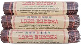 Pack of 3 Nepalese Herbal Incense Lord Buddha Goja Natural Herbal Sandalwood & Jasmine Amber & Musk Snow Lion (Lord Buddha 3 Pack)