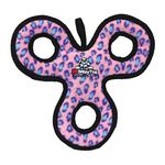 Tuffy Series 3-Way Tug Toy Leopard, Junior, Pink