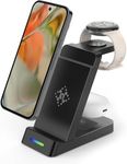 Aimtel 3 in 1 Wireless Charger Compatible with Google Pixel Watch 3/2/Versa 4/3,Pixel 9/8/7/6/5/4/3/Pro/XL,Pixel Buds Pro/2,Wireless Charging Station for Multiple Devices (Not for Pixel Watch 1)