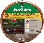 Rain Bird SSF70-50S Drip Irrigation Pressure Compensating 1/2" (0.700" OD) Sub-Surface Emitter Tubing with Copper Shield Technology, 18" Emitter Spacing, 50' Roll