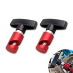 ZBGUN Pack-2 Car Engine Hood Lift Rod Retainer, Alloy Buckle Lift Rod Fixation Safety Anti-pinch Device, Trunk Air Pressure Rod Anti-slip Shock Absorber Strut Tool, Universal for Most Cars (Red)