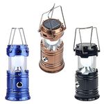 NUREV ENTERPRISE Rechargeable Solar & Charging LED Lantern Torch Light, Portable Camping & Home Emergency Light, Assorted Color