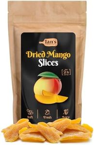 IAN's Premium Dried Mango Slices (2lbs) - Dry Mango Chunks - Healthy Dried Fruit Snacks for Adults & Kids - Dehydrated Mangoes Bulk