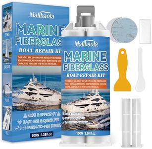 Marine Fiberglass Repair Kit for Boat Fix Holes, Chips and Deep Cracks