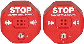 K-Musculo Safety Technology International, Inc. STI-6400 Exit Stopper Multifunction Door Alarm, Helps Prevent Unauthorized Exits or Entries Through Emergency Doors (Two Pack)
