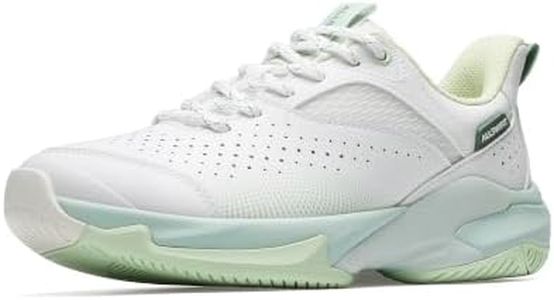 ALLSWIFIT Women's Pickleball & Tennis Training Shoes,Size 7,White/Green