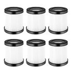 6 Pack Filter Replacement for MOOSOO XL-618A for Beldray BEL0776/BEL0813/BEL01171 Vacuum Cleaner Accessories