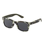 Ultra Green Camouflage Kids Sunglasses Childrens Sunglasses UV400 Protection Kids Sun Glasses Retro Classic Style Shades Boys Sunglasses Girls Sunglasses with Carry Pouch and Glasses Cloth