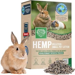 Small Pet Select - Hemp Pelleted Bedding, Biodegradable Animal Bedding, Eco Friendly Odor Control for a Rabbits, Hamsters, Guinea Pigs, and Other Small Pets, 20 lb